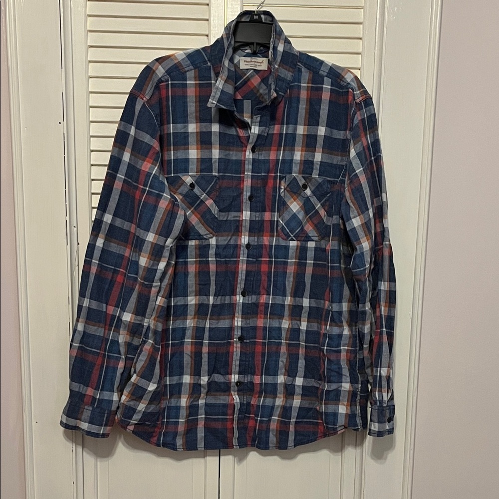 Weatherproof Men's Multicolor Plaid Button Down Shirt